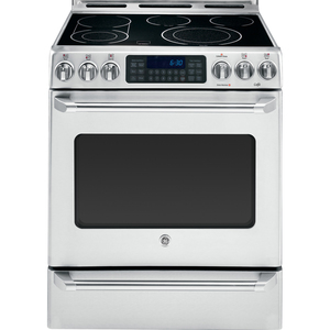 GE Café 30" Electric Freestanding True Convection Range with Baking Drawer Stainless Steel CBC980STSS