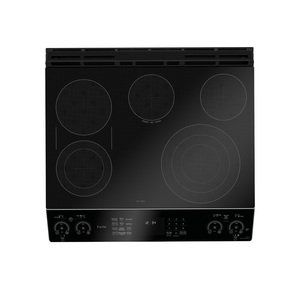 Cuisinière électrique encastrée GE Profile 30 po avec commandes à l'avant, four double, acier inoxydable PCS980SMSS