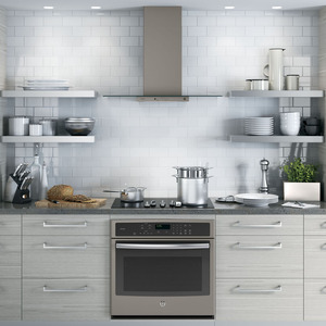 GE Profile 30 po Hotte de cuisinière murale Ardoise PVW7301EJESC