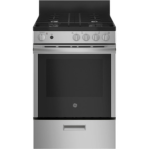 GE 24" Gas Slide-In Range with Removable Storage Drawer Stainless Steel - JCGAS640RMSS
