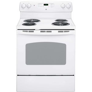 GE 30" Electric Freestanding Range with Storage Drawer White - JCBP270DMWW