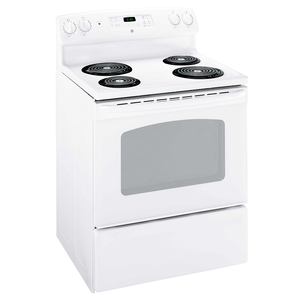 GE 30" Electric Freestanding Range with Storage Drawer White - JCBS280DMWW
