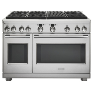 Monogram 48" Dual Fuel Professional Range With 6 Burners and Grill - ZDP486NRNSS