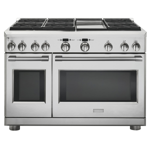 Monogram 48" All Gas Professional Range With 6 Burners and Griddle - ZGP486NDNSS