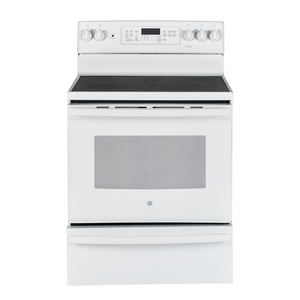 GE Cuisinière électrique de 30 po avec four autonettoyant Blanc - JCB860DK1WW