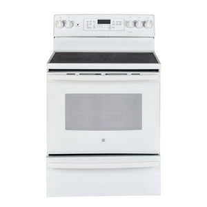 GE Cuisinière électrique de 30 po avec four autonettoyant Blanc JCB860DKWW