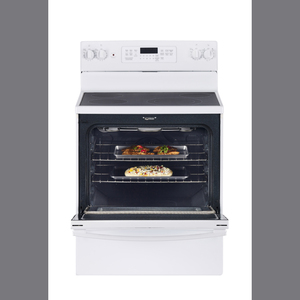 GE Cuisinière électrique 30 po Blanc JCB830DKWW