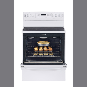 GE Cuisinière électrique 30 po Blanc JCB840DKWW