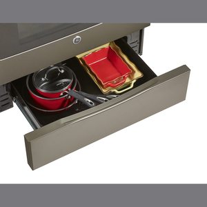 GE Profile Cuisinière a convection véritable électrique 30 po Ardoise PCB915EKES