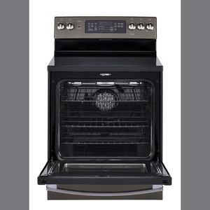 GE Profile Cuisinière de 30 po avec four à convection autonettoyant Ardoise PCB940EKES