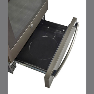 GE Profile Cuisinière de 30 po avec four à convection autonettoyant Ardoise PCB940EKES