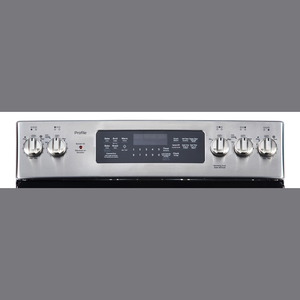 GE Profile Cuisinière a convection véritable électrique 30 po Acier Inoxydale PCB905SKSS