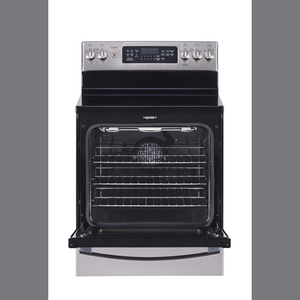 GE Profile Cuisinière a convection véritable électrique 30 po Acier Inoxydale PCB905SKSS