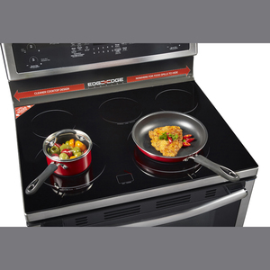 GE Profile Cuisinièrea convection véritable électrique 30 po Acier Inoxydale PCB915SKSS