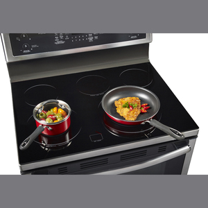 GE Profile Cuisinièrea convection véritable électrique 30 po Acier Inoxydale PCB915SKSS