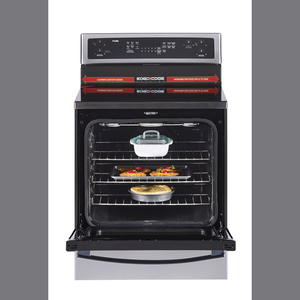 GE Profile Cuisinièrea convection véritable électrique 30 po Acier Inoxydale PCB915SKSS