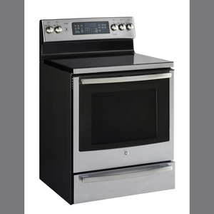 GE Profile Cuisinière électrique de 30 po Acier inoxydable PCB940SKSS