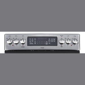 GE Profile Cuisinière à convection véritable électrique 30 po avec tiroir de cuisson Acier Inoxydale PCB985SKSS