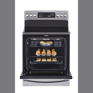 GE Profile Cuisinière à convection véritable électrique 30 po avec tiroir de cuisson Acier Inoxydale PCB985SKSS