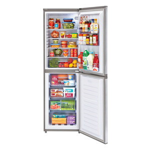 Haier réfrigérateur à congélateur inférieur de 10 pi3 en acier inoxydable avec porte à ouverture latérale, HRB10N2BGS