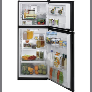 GE 11.55 cu.ft. Top Freezer Refrigerator Black GPE12FGKBB