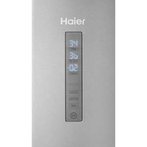 Haier réfrigérateur à congélateur inférieur de 15 pi3 en acier inoxydable avec porte à ouverture latérale, 1HRB15N3BGS
