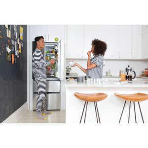 Haier réfrigérateur 4 portes à congélateur inférieur et porte à deux battants de 14,9 pi3 en acier inoxydable HRF15N3AGS