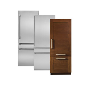 Monogram Réfrigérateur à congélateur inférieur encastrè de 14.09 pi.cu. Panneau prête - ZIC30GNHAII