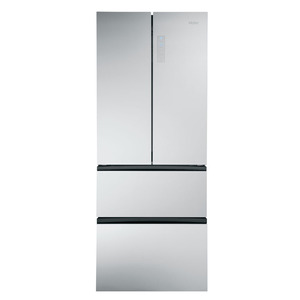 Haier réfrigérateur 4 portes à congélateur inférieur et porte à deux battants de 15 pi3, verre, HRF15N3BG