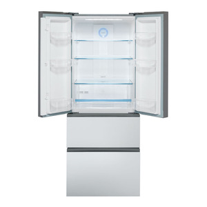 Haier réfrigérateur 4 portes à congélateur inférieur et porte à deux battants de 15 pi3, verre, HRF15N3BG