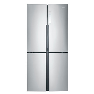 Haier réfrigérateur 4 portes à congélateur inférieur de 16 pi3 en acier inoxydable, HRQ16N3BGS