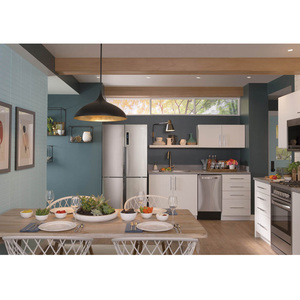 Haier réfrigérateur 4 portes à congélateur inférieur de 16 pi3 en acier inoxydable, HRQ16N3BGS