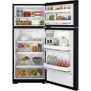 GE Réfrigérateur à congélateur supérieur de 15.5 pi.cu. Noir GTE16GTHBB