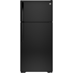 GE 15.5 cu.ft. Top Freezer Refrigerator Black GTE16GTHBB