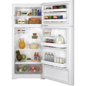 GE 15.5 cu.ft. Top Freezer Refrigerator White GTE16DTHWW