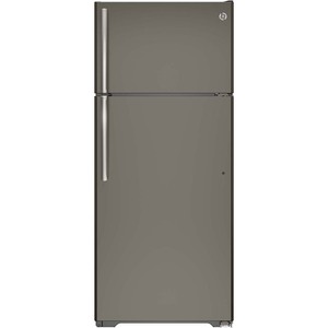 GE 17.5 cu.ft. Top Freezer Refrigerator Slate GTE18GMHES