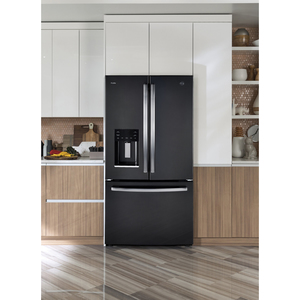 Réfrigérateur GE Profile homologué Energy Star de 17,5 pi³ avec porte à deux battants, acier inoxydable - PYE18HBLKTS