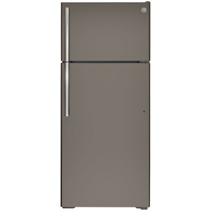 Réfrigérateur à congélateur supérieur GE homologué Energy Star® de 17,5 pi³, ardoise - GTE18GMNRES