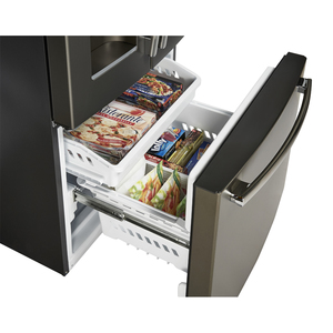 Réfrigérateur avec porte à deux battants GE Profile de 17,5 pi3 en ardoise- PYE18HMLKES