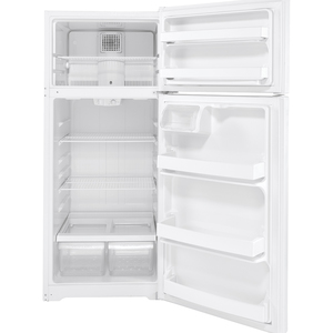GE Energy Star® 17.5 Cu. Ft. Top-Freezer Refrigerator White - GTE18DTNRWW