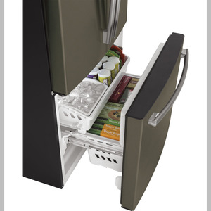 Réfrigérateur GE à profondeur de comptoir de 18,6 pi3 avec porte à deux battants ardoise - GWE19JMLES