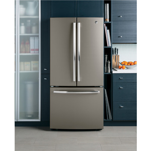 Réfrigérateur GE à profondeur de comptoir de 18,6 pi3 avec porte à deux battants ardoise - GWE19JMLES