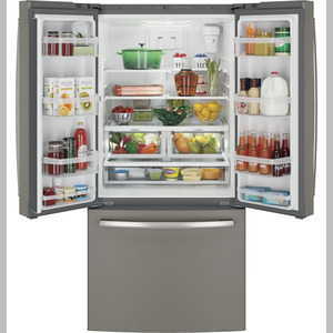 Réfrigérateur GE à profondeur de comptoir de 18,6 pi3 avec porte à deux battants ardoise - GWE19JMLES