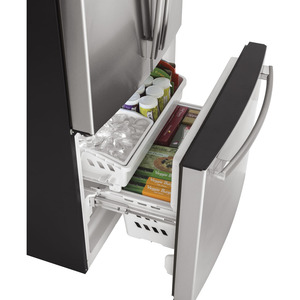 Réfrigérateur GE à profondeur de comptoir de 18,6 pi3 avec porte à deux battants acier inoxydable - GWE19JSLSS