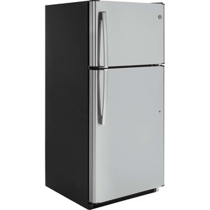 Réfrigérateur à congélateur supérieur GE® de 18 pi³ acier inoxydable - GTS18FSLKSS