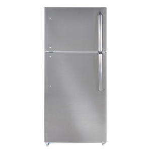 Moffat Réfrigérateur à congélateur supérieur de 18 pi³ Acier Inoxydable - MTE18HSKALSS