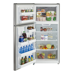 Moffat Réfrigérateur à congélateur supérieur de 18 pi³ Acier Inoxydable MTE18HSKLSS