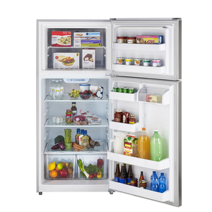Moffat Réfrigérateur à congélateur supérieur de 18 pi³ Acier Inoxydable MTS18GSHRSS