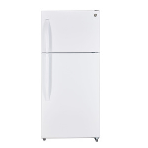 Réfrigérateur à congélateur supérieur GE de 18,0 pi3 blanc - GTS18FTLWW