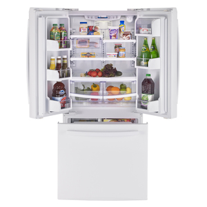 GE Profile Réfrigérateur avec porte à deux battants de 19.5 pi.cu. Blanc PNR20KGEFWW